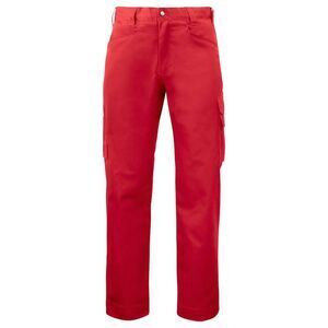 Projob Mens Plain Cargo Pants / Red